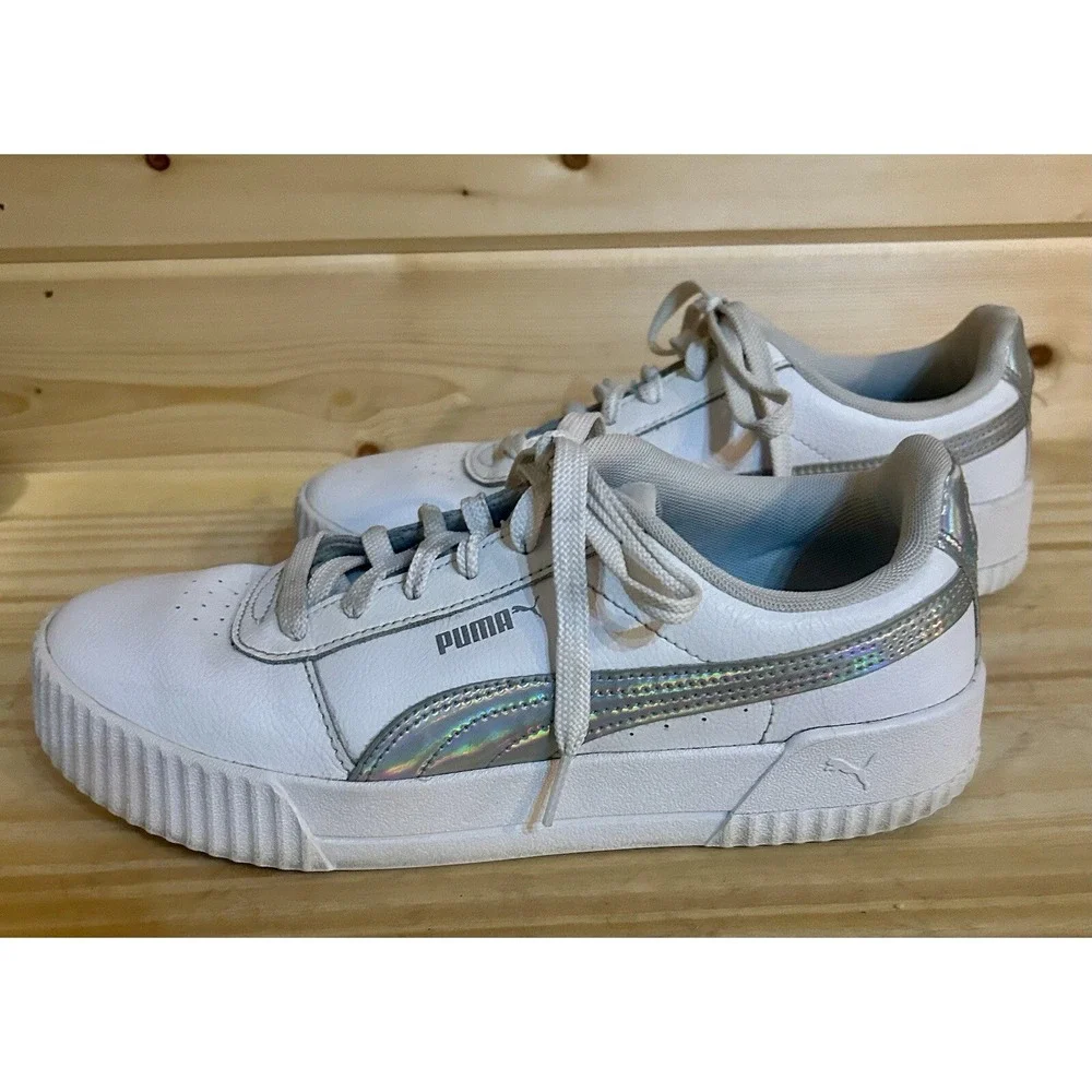 Puma White Women's Sneakers Size 10 Model 373834-01 EUC